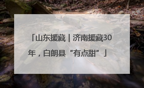 山东援藏｜济南援藏30年，白朗县“有点甜”
