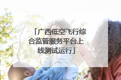 广西低空飞行综合监管服务平台上线测试运行