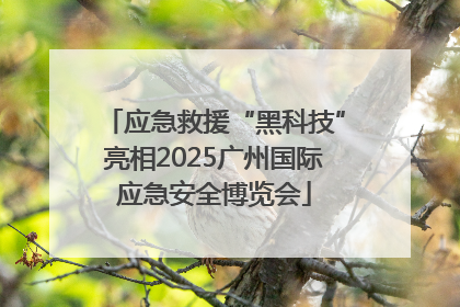 应急救援“黑科技”亮相2025广州国际应急安全博览会