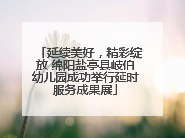 延续美好，精彩绽放 绵阳盐亭县岐伯幼儿园成功举行延时服务成果展