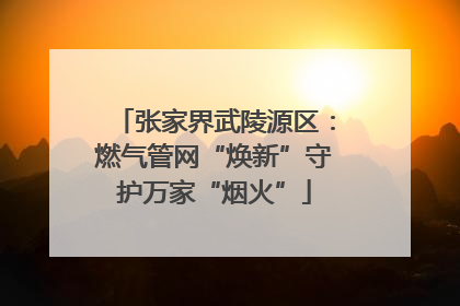 张家界武陵源区：燃气管网“焕新”守护万家“烟火”