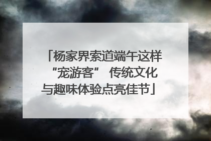 杨家界索道端午这样“宠游客” 传统文化与趣味体验点亮佳节