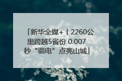 新华全媒+丨2260公里跨越5省份 0.007秒“疆电”点亮山城