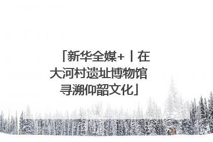 新华全媒+丨在大河村遗址博物馆寻溯仰韶文化