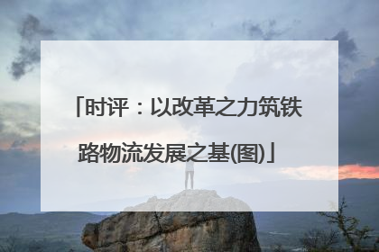 时评：以改革之力筑铁路物流发展之基(图)