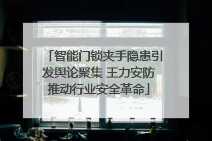 智能门锁夹手隐患引发舆论聚集 王力安防推动行业安全革命