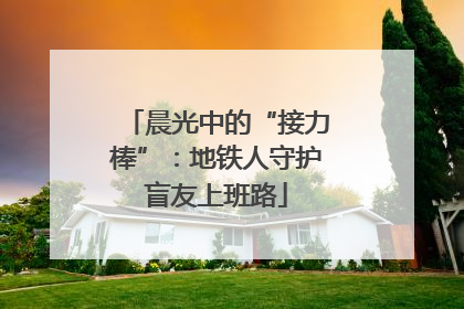 晨光中的“接力棒”：地铁人守护盲友上班路