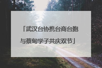 武汉台协携台商台胞与蔡甸学子共庆双节