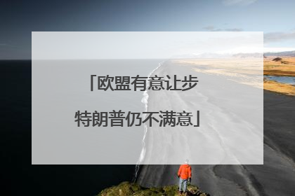 欧盟有意让步 特朗普仍不满意