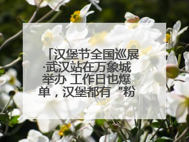 汉堡节全国巡展·武汉站在万象城举办 工作日也爆单，汉堡都有“粉丝群”