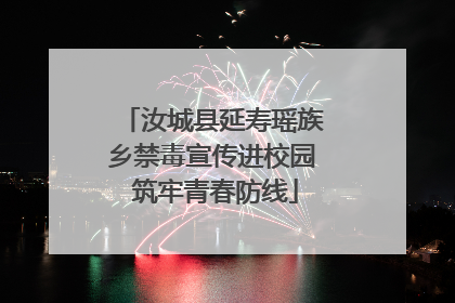 汝城县延寿瑶族乡禁毒宣传进校园 筑牢青春防线