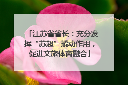 江苏省省长：充分发挥“苏超”撬动作用，促进文旅体商融合