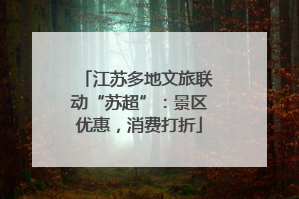 江苏多地文旅联动“苏超”：景区优惠，消费打折