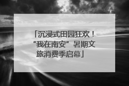 沉浸式田园狂欢！“我在南安”暑期文旅消费季启幕
