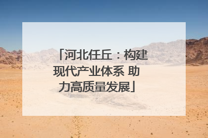 河北任丘：构建现代产业体系 助力高质量发展