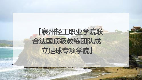 泉州轻工职业学院联合法国顶级教练团队成立足球专项学院
