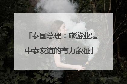 泰国总理：旅游业是中泰友谊的有力象征