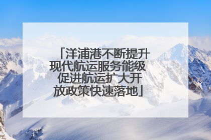 洋浦港不断提升现代航运服务能级 促进航运扩大开放政策快速落地