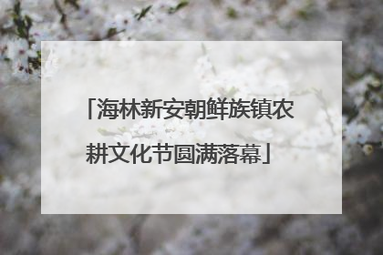 海林新安朝鲜族镇农耕文化节圆满落幕