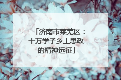 济南市莱芜区：十万学子乡土思政的精神远征