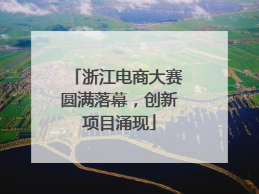浙江电商大赛圆满落幕，创新项目涌现