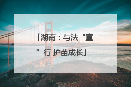 湖南：与法“童”行 护苗成长