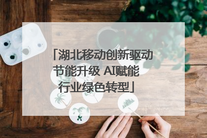 湖北移动创新驱动节能升级 AI赋能行业绿色转型