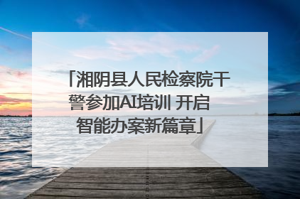 湘阴县人民检察院干警参加AI培训 开启智能办案新篇章