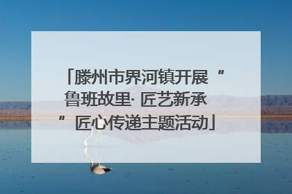 滕州市界河镇开展“鲁班故里· 匠艺新承”匠心传递主题活动