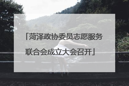 菏泽政协委员志愿服务联合会成立大会召开