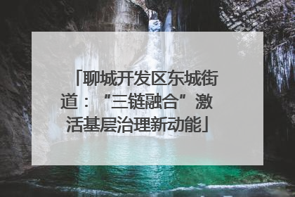 聊城开发区东城街道：“三链融合”激活基层治理新动能
