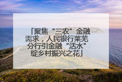 聚焦“三农”金融需求，人民银行莱芜分行引金融“活水”绽乡村振兴之花