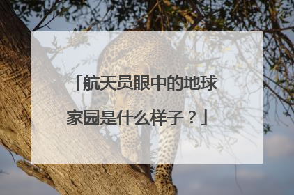 航天员眼中的地球家园是什么样子？