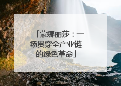 蒙娜丽莎：一场贯穿全产业链的绿色革命