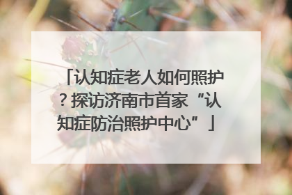 认知症老人如何照护？探访济南市首家“认知症防治照护中心”
