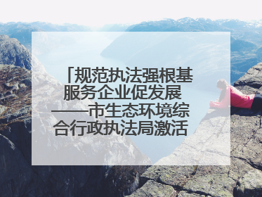 规范执法强根基 服务企业促发展——市生态环境综合行政执法局激活营商环境“绿色动能”