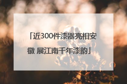 近300件漆器亮相安徽 展江南千年漆韵