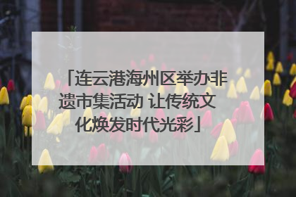 连云港海州区举办非遗市集活动 让传统文化焕发时代光彩