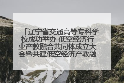 辽宁省交通高等专科学校成功举办 低空经济行业产教融合共同体成立大会暨共建低空经济产教融合新生态论坛