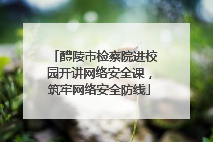 醴陵市检察院进校园开讲网络安全课，筑牢网络安全防线