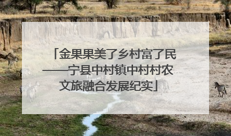 金果果美了乡村富了民——宁县中村镇中村村农文旅融合发展纪实