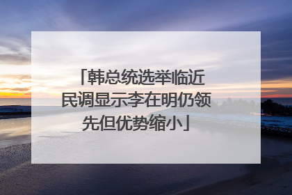韩总统选举临近 民调显示李在明仍领先但优势缩小