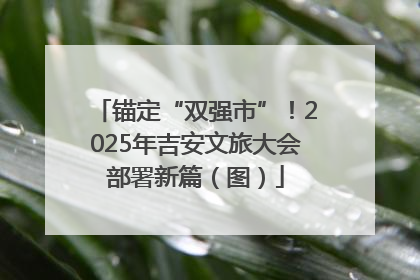 锚定“双强市”！2025年吉安文旅大会部署新篇（图）
