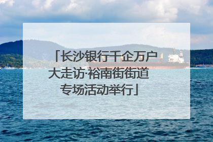 长沙银行千企万户大走访·裕南街街道专场活动举行