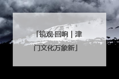 镜观·回响｜津门文化万象新