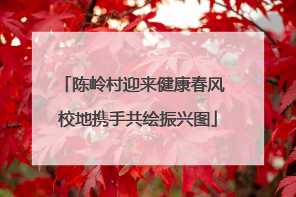 陈岭村迎来健康春风 校地携手共绘振兴图