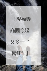 隆福寺商圈今起又多一“网红”