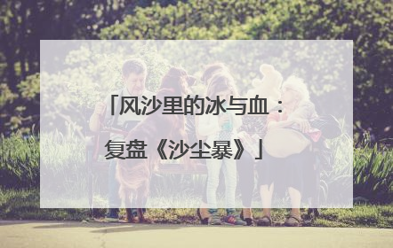风沙里的冰与血：复盘《沙尘暴》