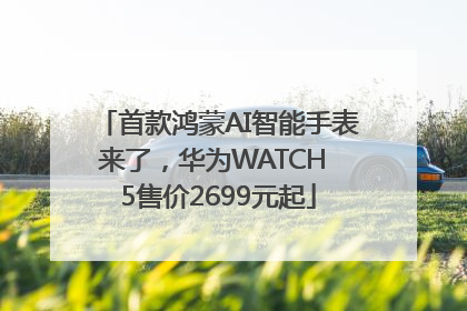 首款鸿蒙AI智能手表来了，华为WATCH 5售价2699元起