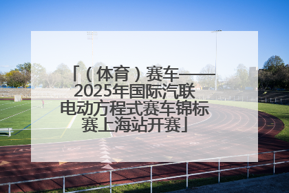 （体育）赛车——2025年国际汽联电动方程式赛车锦标赛上海站开赛